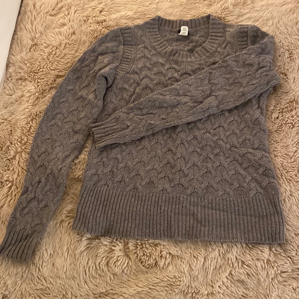 Wool crew neck sweater